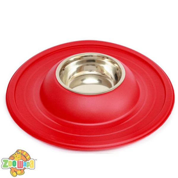 Georplast Миска металева з м'яким ковриком, антибруд, Volcano, 39 см