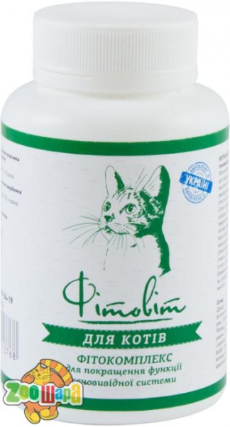 Природа Фітокомплекс для профілактика сечокам’яної хвороби для котів 100табл. (PR241376), (1111159468)