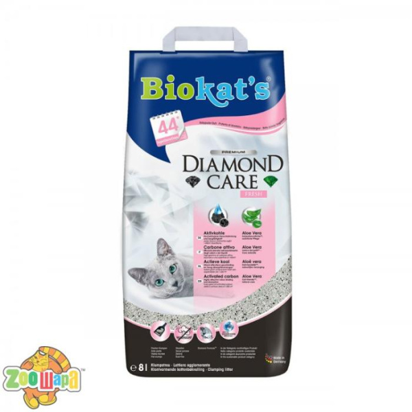 Biokat's Наповнювач Biokats для котячого туалету Diamond Care Fresh 8л арт.613260 (G-613260), (1111145221)