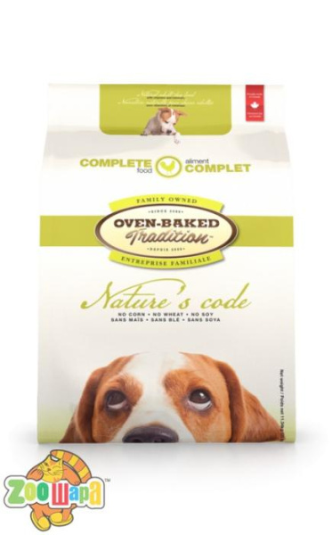 Oven-Baked Tradition Canada. Holistic - Nature’s Code сухой корм для собак со свежего мяса курицы 11,34 кг