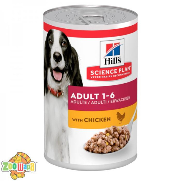 Hill's SCIENCE PLAN Adult Вологий Корм для собак з куркою - 370 г