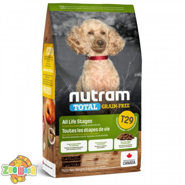 NUTRAM T29_Total GF Lamb Small Dog холістик корм для дрібних собак БЕЗ ЗЛАК, ягня, 20kg BREEDER