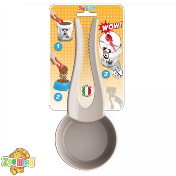 Georplast Лопатка для корму з кліпсою для мішку Clip-Croq,  25,5x11,5x5 см
