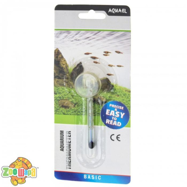 Aquael Термометр стеклян. с присоской 6 см (245268), (1111145596)