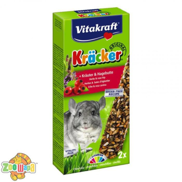 Vitakraft Вітакрафт крекер для декоративних гризунів, шиншил з травами, 2 шт., 25349 (25349), (1111112228)