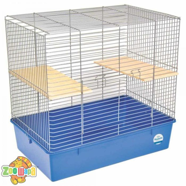 Природа Клітка Природа Шиншила для гризунів 70*44*66 хром/синя арт.PR241510 (PR241510), (1111159150)