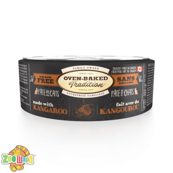 Oven-Baked Tradition Canada. Holistic - беззерновой паштет для кошек со свежим мясом кенгуру 156г