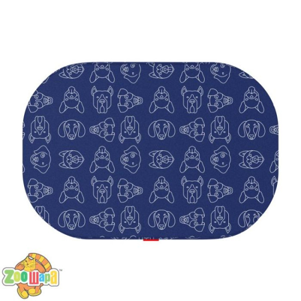 Collar Чехол для лежанки WAUDOG Relax, рисунок «Собаки», M, 80 х 55 см  (1309-0123), (4823089335766)