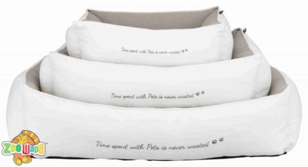 Trixie Лежак Trixie для котів Pet's Home вельветовий білий/бежевий з сердцем 80*60см арт.38238 (38238*****), (1111150385)