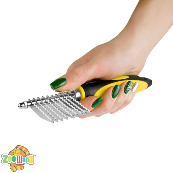 Bronzedog Колтунорез  с длинными прямыми зубьями 16 х 7 см