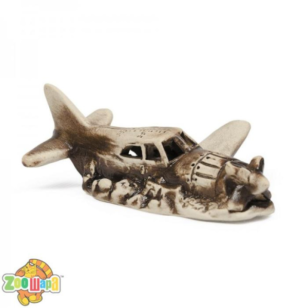Природа Декорація Літак для акваріума кераміка 12х9х45см арт.PR241233 (PR241233), (1111155968)