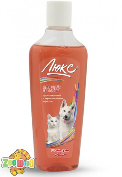 Природа Шампунь "Люкс" для кошек и собак профилактический с дерматологическим эффектом 240мл (PR241273), (1111157178)