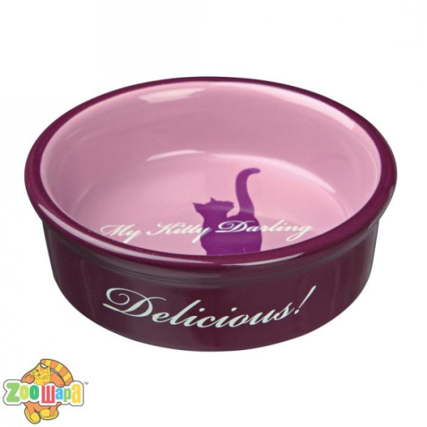 Trixie Миска Trixie для котів My Kitty Darling керамічна 12см 0.2л арт.24654 (24654*****), (1111132148)