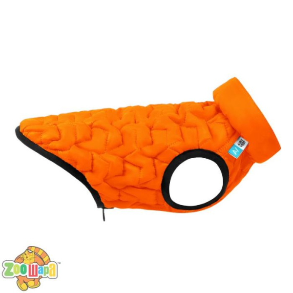 Collar Двусторонняя курточка AiryVest UNI для собак,  L55, оранжевая/черная - длина спины: 52-55  см, обхват груди: 72-85  см, обхват шеи: 49-60 см.  (2572), (4823089313436)