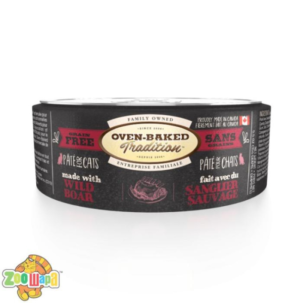 Oven-Baked Tradition Canada. Holistic - беззерновой паштет для кошек со свежим мясом кабана 156г