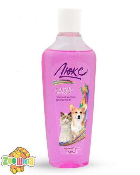 Природа Шампунь Природа Люкс для котів та собак гігієнічний репелентної дії 240мл арт.PR241271 (PR241271), (1111157176)