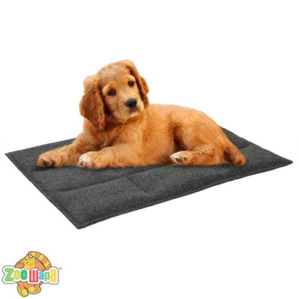 Bronzedog Подстилка для домашних животных  прямоугольная серая, Размер XL 54*72*5 см, (Ватин)