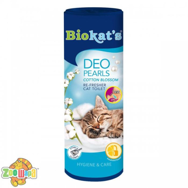 Biokat's Дезодорант Biokat's DEO Pearls Cotton Blossom для котячого туалету порошок 700г арт.605173 (G-605173), (1111147228)