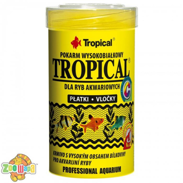 Tropical Tropical   100ml /20g  (хлопья) корм с выс.содерж.белка (77023), (1111138237)