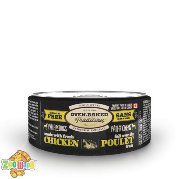 Oven-Baked Tradition  Canada. Holistic - беззерновой паштет для кошек со свежим мясом курицы 156г