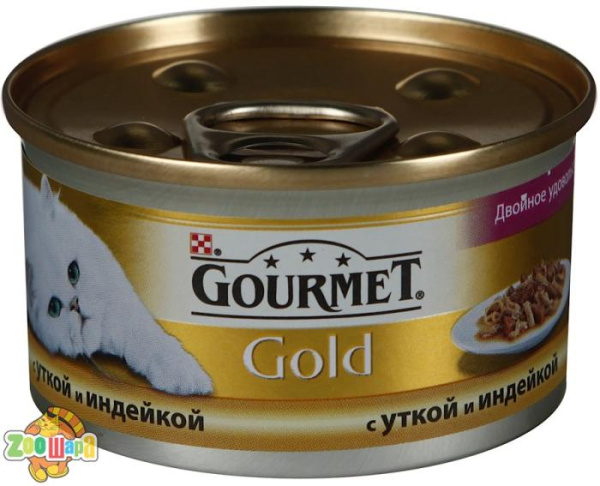 Gourmet Gold З качкою, індичкою.Шматочки 85 г