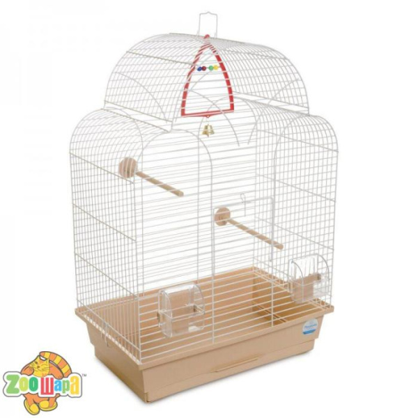 Природа Клітка Природа Ізабель-1 для птахів 44*27*61 біла/бежева арт.PR241501 (PR241501), (1111159113)
