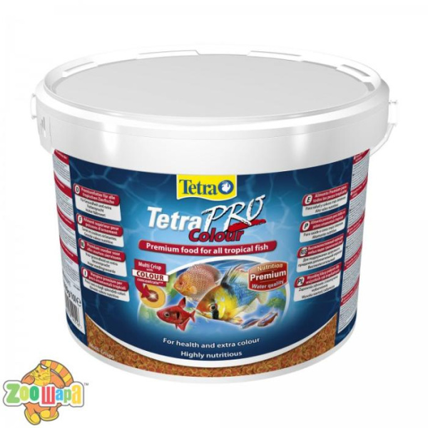 Tetra Корм Tetra чіпси для акваріумних риб Тетра Про Колор для забарвлення 10л арт.140516 (140516), (13564)