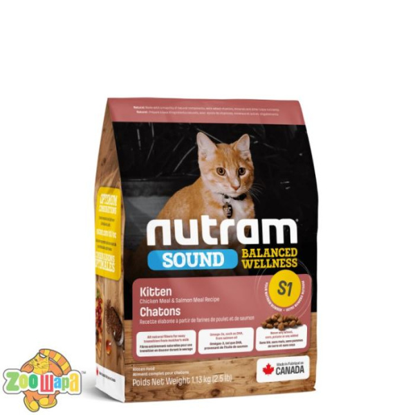 NUTRAM S1_Sound Balanced Wellness Kitten холістик корм для кошенят, 5.4kg