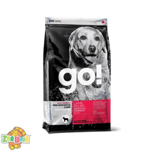 GO! Сухой корм для взрослых собак и щенков Daily Defence Lamb Recipe со свежим ягненком (100 г)