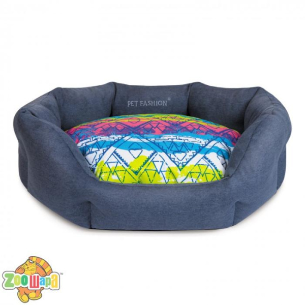 Природа Лежак "THE MOOD" джинс (60см x 46см x 22см)