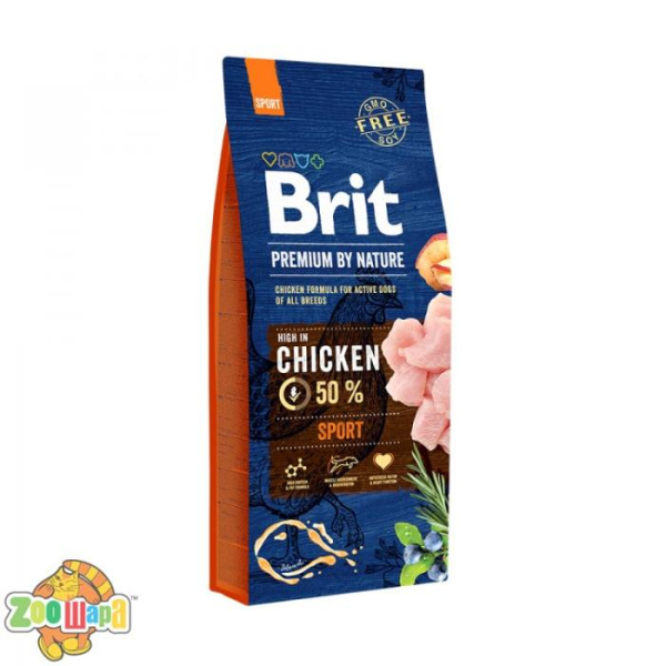 Brit Premium Sport (15 кг) cухой корм для собак с повышенными физическими нагрузками (170848/6673), (1111150981)