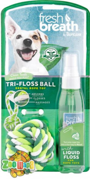 TropiClean Мотузкова іграшка з рідкою зубочисткою (маленька)