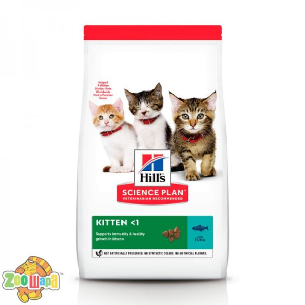 Hill's SCIENCE PLAN Kitten Сухий Корм для Котенят з Тунцем - 1,5 кг