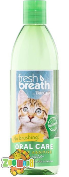 TropiClean Добавка у воду "Свіжий подих", для котів, 473 мл