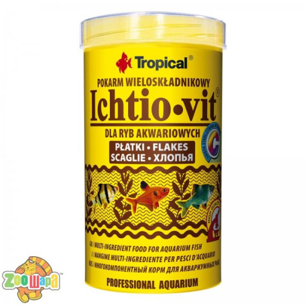 Tropical Ichtio-vit   500ml /100g  (хлопья) основ. корм для всех видов рыб (77005), (1111138231)