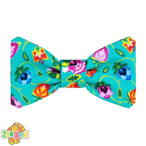 Bronzedog Бабочка  Urban Folk для собак и кошек к ошейнику габардин ментоловая. Размер S Длина 9,5 см. Ширина 5,5 см.