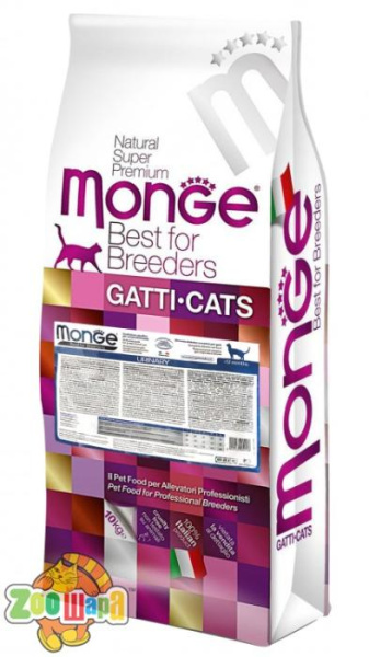MONGE 10 кг. SUPERPREMIUM  CAT Adult Urinary  - для взрослых котов живущих в закрытом помещении.
