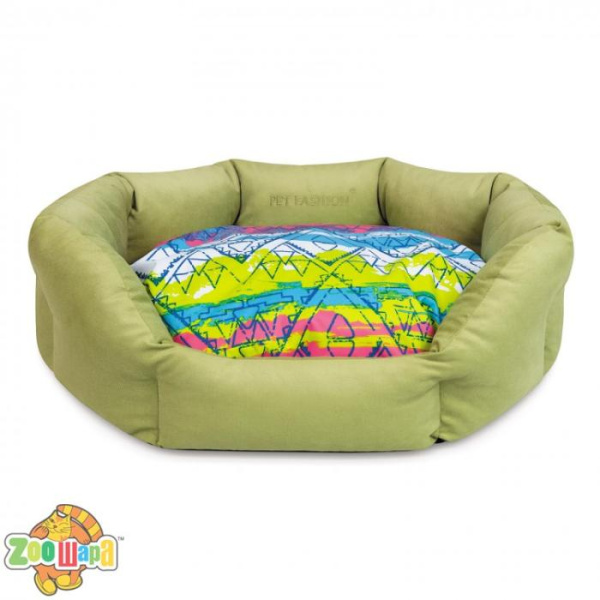 Природа Лежак "THE MOOD" салат (60см x 46см x 22см)