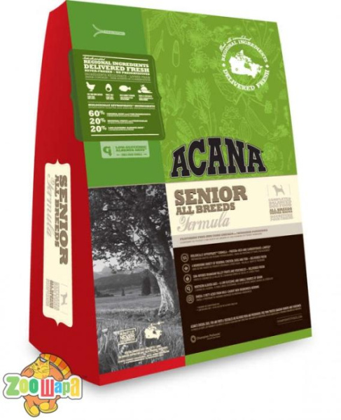 Acana Сухой корм для пожилых собак всех пород Senior Dog (11,4 кг)