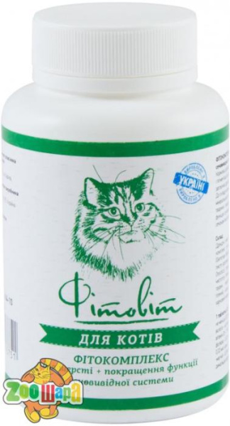 Природа Фітокомплекс для шерсті + профілактика сечокам’яної хвороби для котів 100табл. (PR241375), (1111159469)