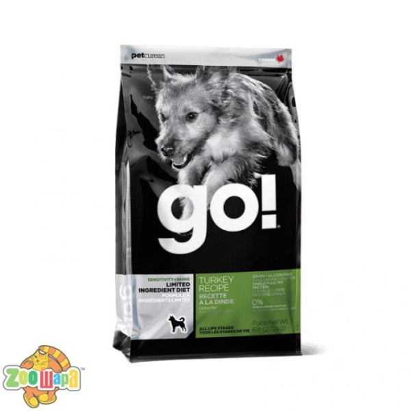 GO! Сухой корм для взрослых собак и щенков Sensitivity + Shine Salmon Recipe с лососем и овсянкой (11,34 кг)