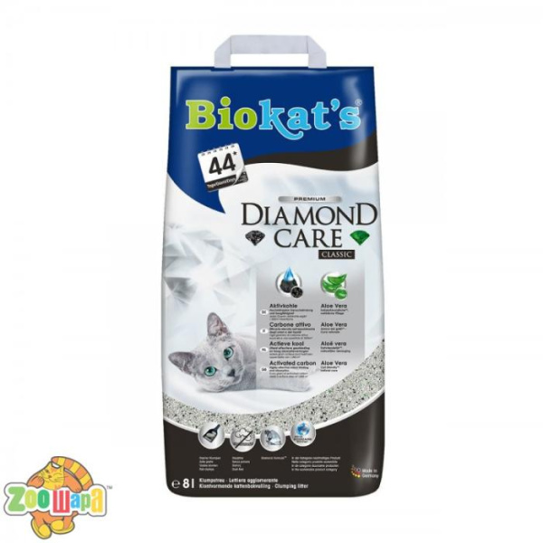 Biokat's Наповнювач Biokats для котячого туалету Diamond Care Classic 8л арт.613253 (G-613253), (1111145220)