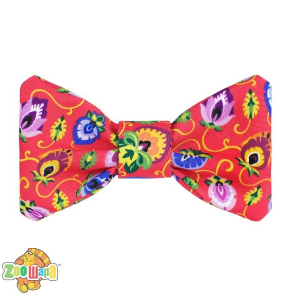 Bronzedog Бабочка  Urban Folk для собак и кошек к ошейнику габардин коралловая. Размер L Длина 12,5 см. Ширина 7 см.