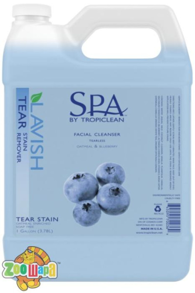 TropiClean Шампунь Spa для видалення сльозових доріжок навколо очей, 3,8 л