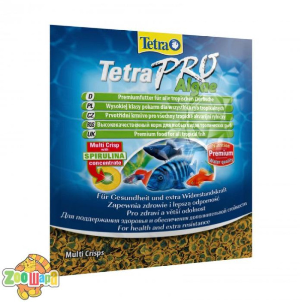 Tetra Корм Tetra чіпси для травоїдних риб Тетра Про Алгей 12г арт.149397 (149397), (1111114141)
