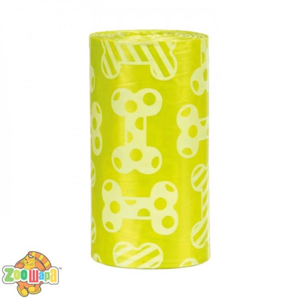 Trixie Пакети Trixie для диспенсерів для фекалій жовті змінні M 4*20шт/упак арт.23473 (23473), (1111144809)