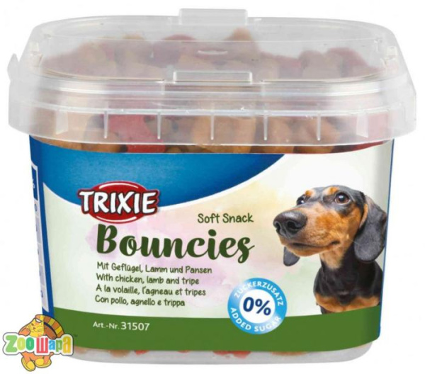 Trixie Ласощі для собак Тріксі  Софт Снек Bouncies відро пластик 140 г,31507 (31507), (1111136544)