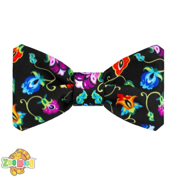 Bronzedog Бабочка  Urban Folk для собак и кошек к ошейнику габардин чёрная. Размер XS Длина 8 см. Ширина 4 см.