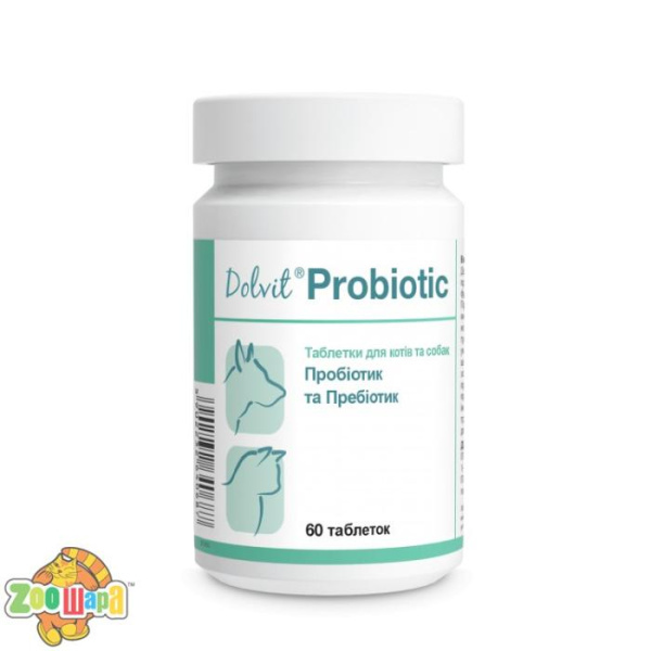 Dolfos Долвит Пробиотик 60 таблеток для собак и кошек
