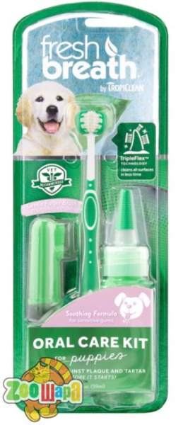 TropiClean Набір для догляду за ротовою порожниною цуценят "Свіжий подих", 59 мл
